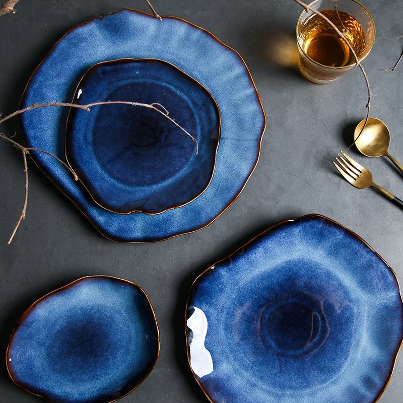 Griffin Blue Tableware Set