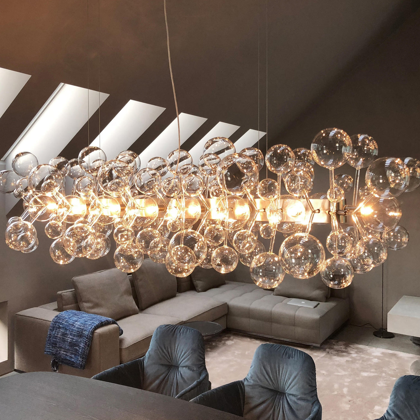 Chloé Glass Bubble Chandelier