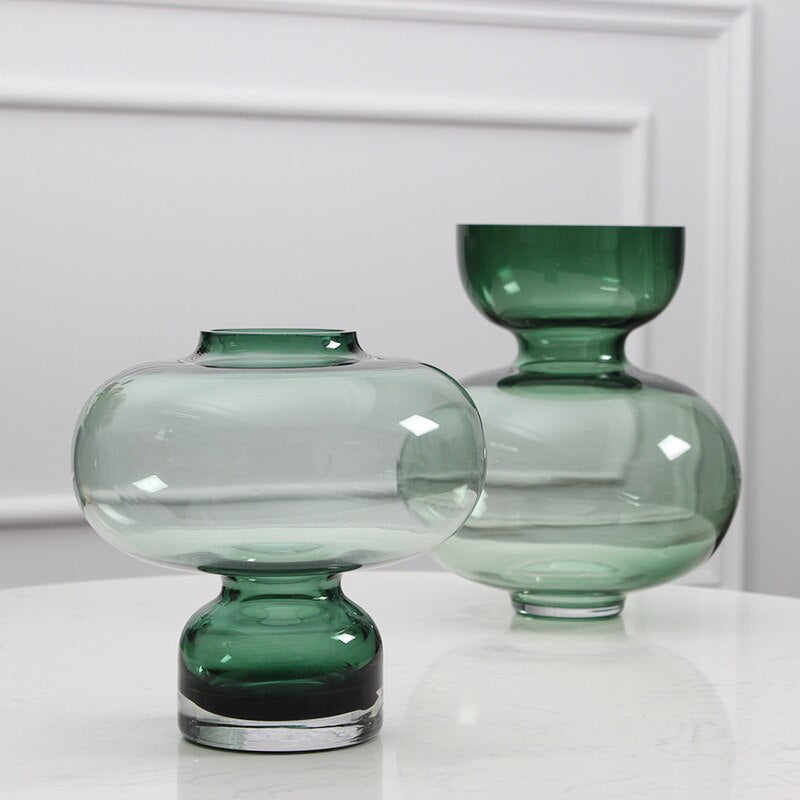 Blanche Glass Vases