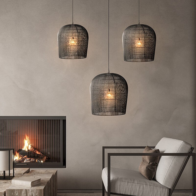 Séraphine Bamboo Cage Ceiling Light