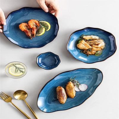 Griffin Blue Tableware Set