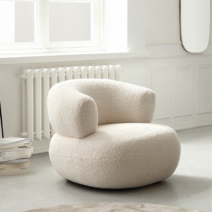 Modern Fleece Armchair