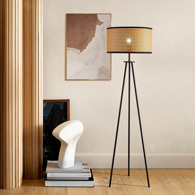 Clayton Rattan Woven Table Lamp