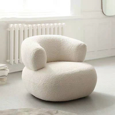 Teddy Fleece White Armchair