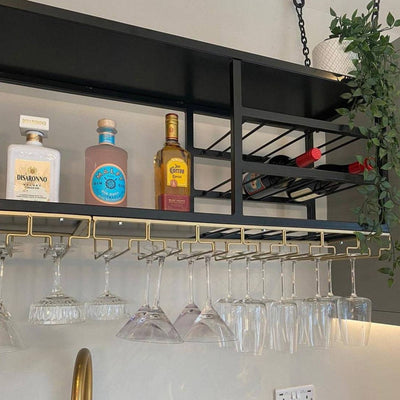 Wine Rack Wall Mounted Gin Bar - LoveDecors