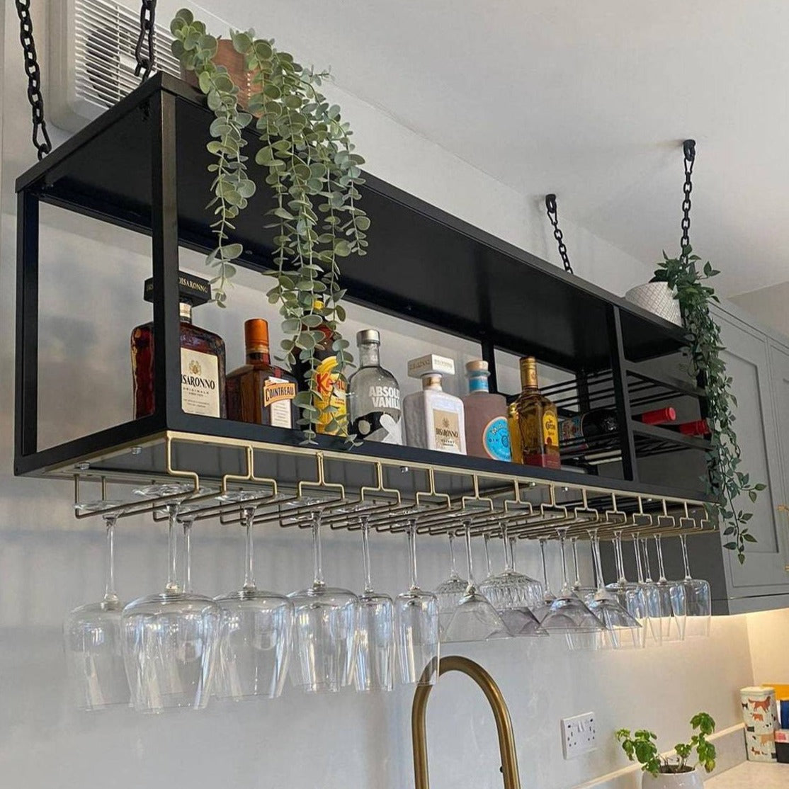 Wine Rack Wall Mounted Gin Bar - LoveDecors