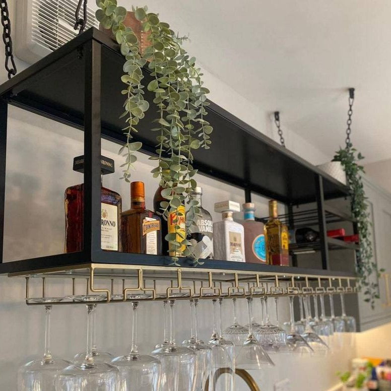 Wine Rack Wall Mounted Gin Bar - LoveDecors