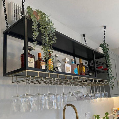 Wine Rack Wall Mounted Gin Bar - LoveDecors