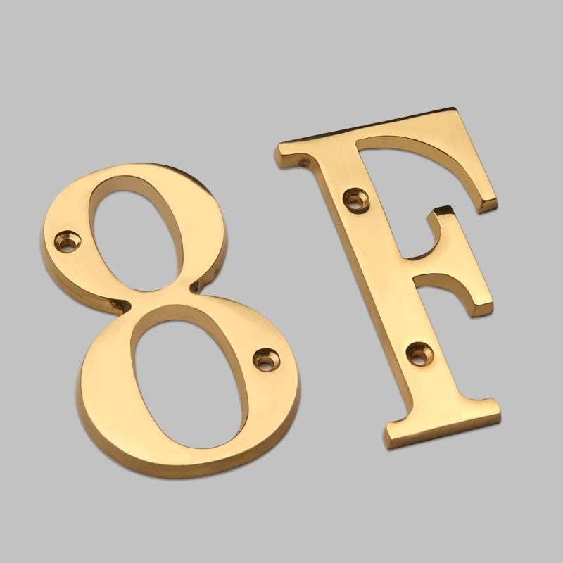 Gillian Gold House Numbers